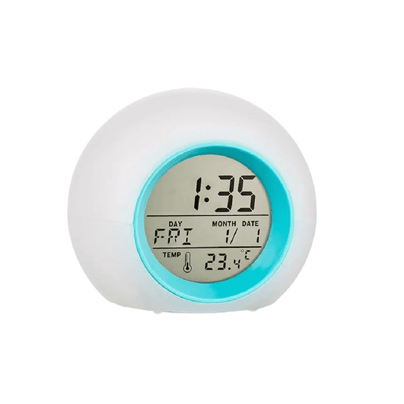 Despertador Para Niños Malubero Reloj Despertador Con Luz LED de 7 Colores