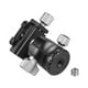 thumbnail image 3 of Cabeza de bola Andoer D-25C Mecanizado CNC Aleación de aluminio Cabezal de bola de doble muesca Mini cabezal de bola Centro de gravedad bajo para trípode Manfrotto Monopié para cámaras DSLR ILDC Capac Andoer Cabeza de bola, 3 of 7