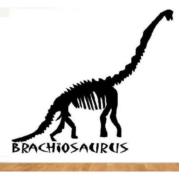 Decal ~ BRACHIOSAURUS FOSSIL DINOSAUR ~ WALL DECAL 19" X 20" LRG