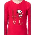 thumbnail image 4 of Peanuts Family Christmas Love Snoopy Santa Sleep 2 Piece Pajama Set, 4 of 7