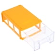 thumbnail image 4 of Stackable Plastic Craft Storage Bin With Clear Drawer Desktop Organizer Modular Storage System Plastic Drawer Storage For Classroom Art Craft Supplies Yellow, 4 of 8