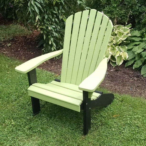 A & L Recycled Plastic Two-Tone Fanback Adirondack Chair - Walmart.com