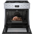 thumbnail image 4 of BOSCH 800 Series Dual Fuel Freestanding Range 30'' Stainless Steel HDS8055U HDS8055U, 4 of 7