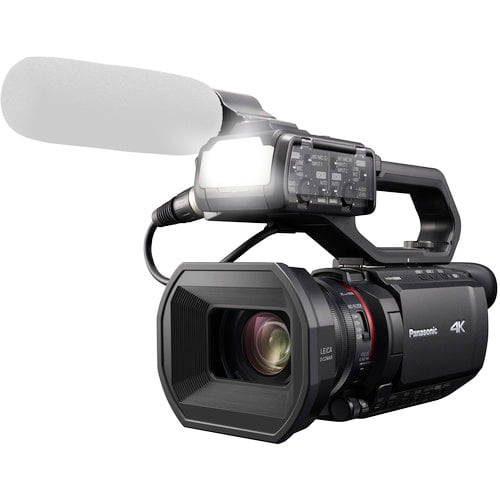Panasonic X2000 4K Professional Camcorder with 24x Optical Zoom, WiFi HD Live Streaming, 3G SDI Output and VW-HU1 Detachable Handle, HC-X2000