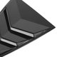 thumbnail image 4 of 2Pcs Side Window Spoiler Smooth Surface Triangle Splitter Cover Replacement for Tesla Model Y 2021-2023 Black, 4 of 4