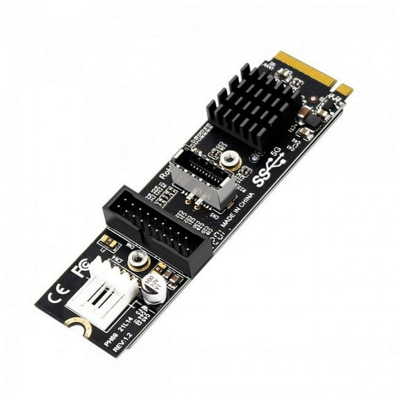 CY 5Gbps Type-E USB 3.1 Front Panel Socket USB 2.0 to NVME NGFF M-Key Express Card VL805 Adapter for Motherboard