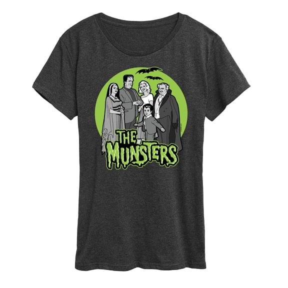 The Munsters - Munsters Family Drawing- Women's Short Sleeve Graphic Tee