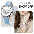 thumbnail image 4 of Women Watch Individual Special Design Faux Leather Band Ideal Wristwatch for Gifts, 4 of 8