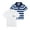 4-White/Blue Stripe, variant on Boys School Uniform Polo Shirts Short Sleeve Active Performance Printed Shirts,2-Pack,Size 6-13Y
