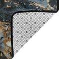 thumbnail image 3 of Marble Pattern Black Gold Rugs Washable Cover Floor Rug Carpets Bathroom Decorations For Kitchen Bedroom Indoor 72"X48", 3 of 4