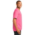 thumbnail image 3 of Port & Company Core Cotton V Neck Tee-XL (Neon Pink), 3 of 6