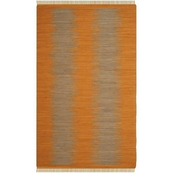 SAFAVIEH Montauk Adayln Abstract Cotton Area Rug, Orange, 8' x 10'
