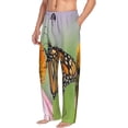 thumbnail image 6 of Fuzoiu A monarch butterfly Print Men's Pajama Pants,Lounge Pants for Men,Lounge PJ Bottoms,Sleepwear Pants with Drawstring Pockets-XX-Large, 6 of 6
