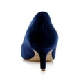 thumbnail image 7 of Jewel Badgley Mischka Enola Velvet Kitten Heel Pumps, 7 of 7