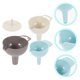 thumbnail image 4 of 1 conjunto Mini funnels embudos líquidos especias de aceite desmontable embudos de boca ancha embudos de boca ancha, 4 of 5