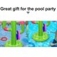 thumbnail image 3 of 1 juego de juguetes para piscina, juegos de piscina para fiestas de verano, juego de lanzamiento de aros para piscina, 3 of 4