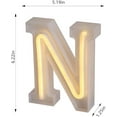 thumbnail image 4 of LED Letter Lights, Alphabet Marquee Letters Sign LED Marquee Number Lights Sign for Night Light,Christmas Lamp Home Bar Initials Decor, 4 of 5