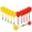 Red Yellow, variant on Magnetic Darts, Replacement Plastic Dart Game Safety Darts