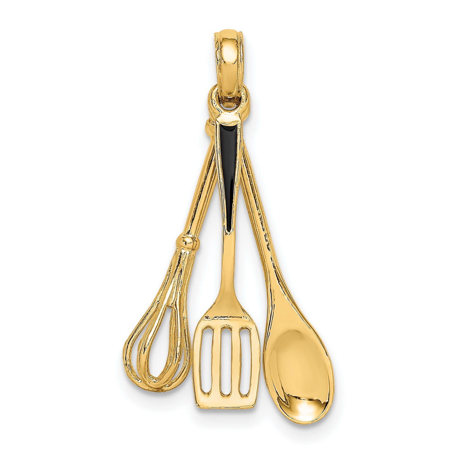 Gold-plated coffee spoon whisk spoon 