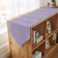 thumbnail image 4 of Purple Table Runner Linen Burlap Table Runner 70 Inches Long Rustic Farmhouse Solid Color Dresser Scarves for Kitchen Island Coffee Dining Room Party Wedding Banquet Holiday Decoration 13"x70", 4 of 8