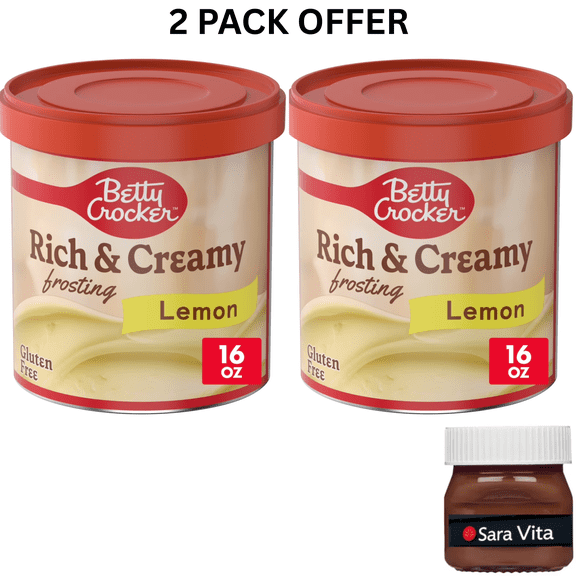 Betty Crocker Rich and Creamy Lemon Frosting, Gluten Free, 16 oz