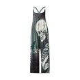 thumbnail image 4 of VISgogo Pantalones con tirantes estampados de Halloween para mujer, overoles holgados con cuello en U, S/M/L/XL/XXL VISgogo  moda, 4 of 9