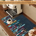 thumbnail image 4 of Kitchen Tools Spoon Knife and Fork Placemats Set of 6 Place Mats for Kitchen Table Washable Farmhouse Linen Table Mats Dining Decoration 12x18 Inch, 4 of 6