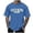 Blue, variant on European Minimalist Letter Printed Men Casual Loose Comfortable Trend Foreign Trade Sports Business Round Neck Short Sleeved T Shirt Men's T Shirts