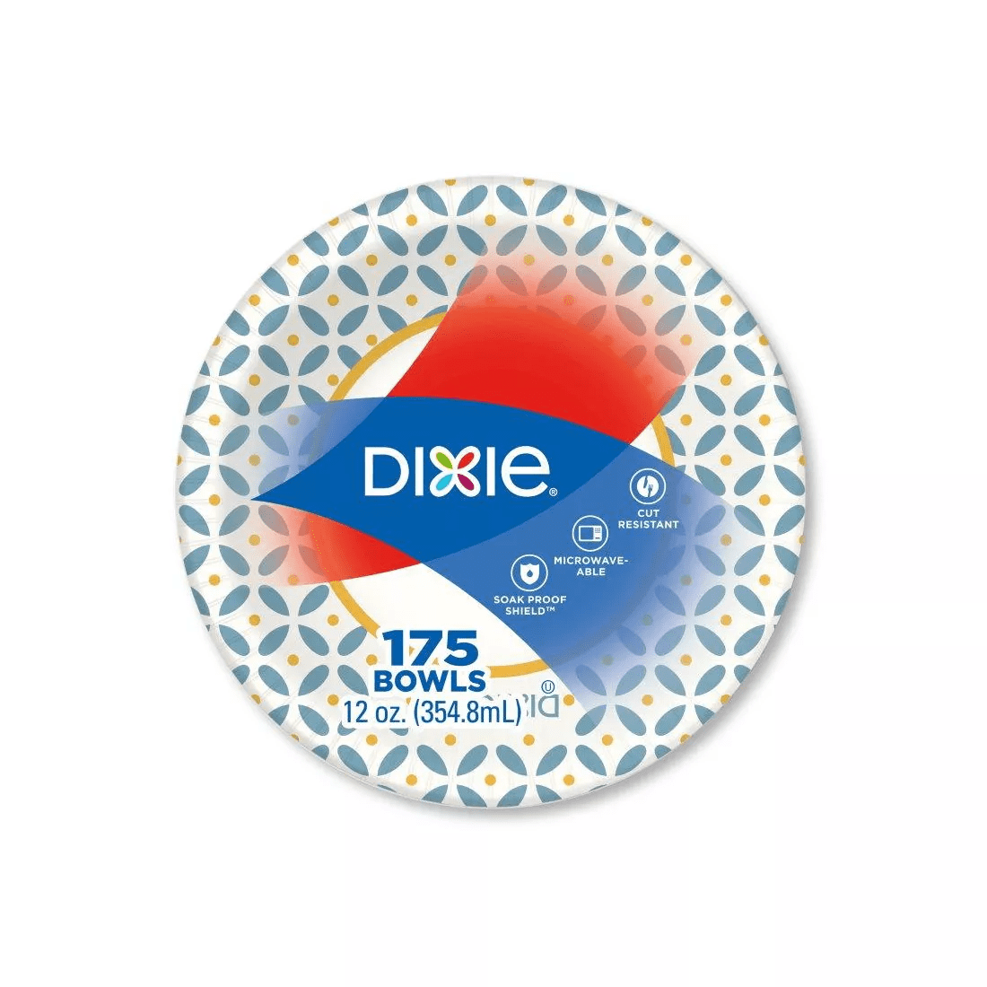 Dixie Paper Bowls12 oz. , 175 ct. Flower Power