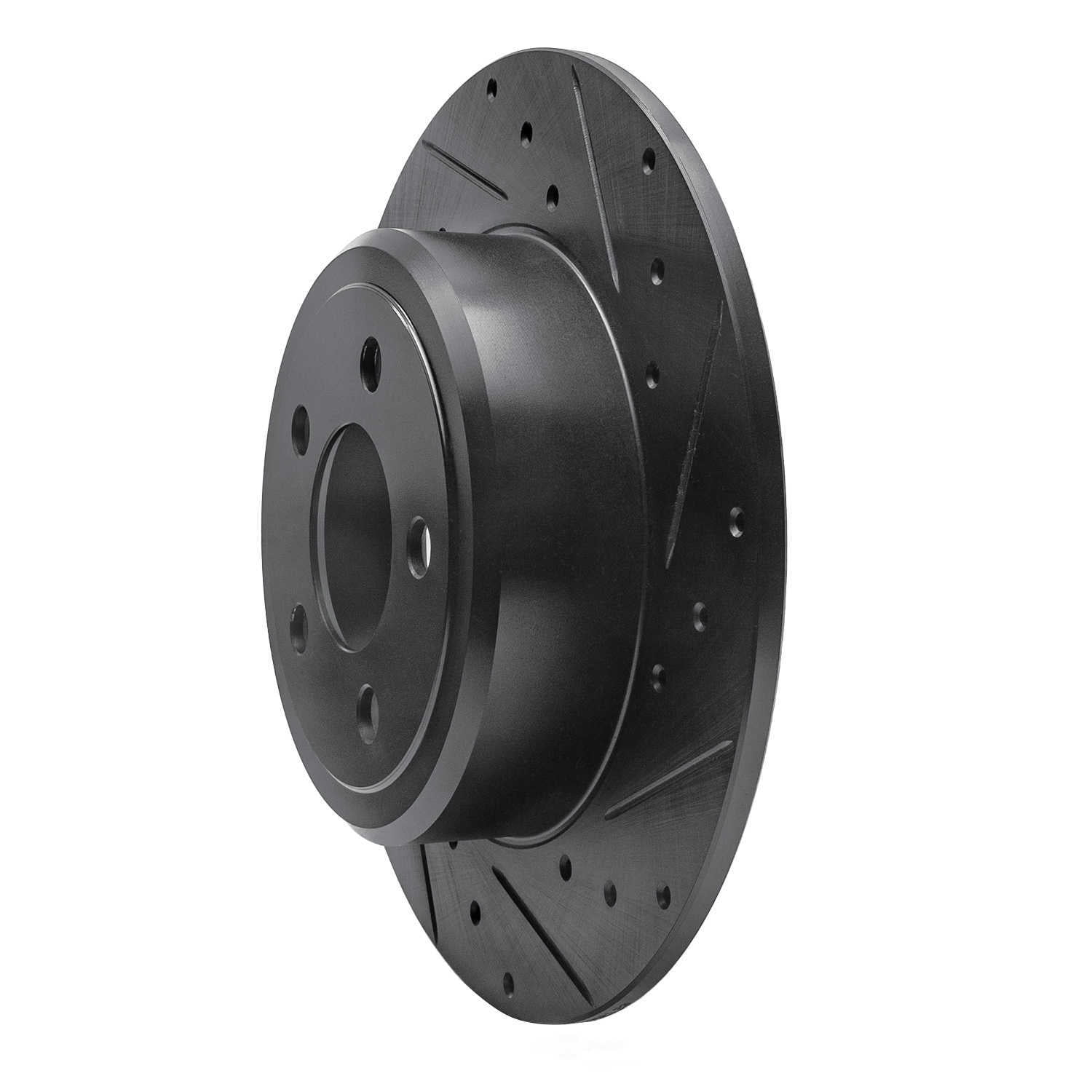 Dynamic Friction Company 633-39016R DFC Brake Rotor - Drilled And Slotted - Black