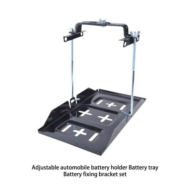 Auto Battery Tray Width Adjustable Stylish Replacing Batteries Interior Vehicle Internal Replacement Upgrading Universal Automotive Vehicle Holder Part Accessories