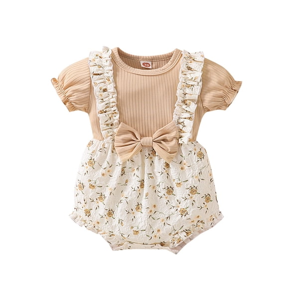 Ymyiu Baby Girl Bodysuit Baby Boy Clothes Unisex Funny Newborn Girl Infant Bodysuit 6 12 Months (Khaki,6-12 Months)