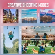 NBD 4K Digital Camera for Photography and Vlogging, 48MP Video Camera with Microphone, Tripod Grip, Wide-Angle and Macro Lens