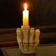 thumbnail image 2 of Gestos divertidos creativos Candlestick Partido Vela decorativa Soporte de casa, 2 of 5
