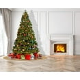 thumbnail image 5 of Seasonal Round Area Rug Carpets for Under a Christmas Tree. Add Some Holiday Flare and Comfort Under Your Tree This Year (7 ft Round, Gold), 5 of 5