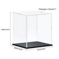 thumbnail image 2 of Uxcell Clear Display Case Acrylic Box, Assemble Transparent Box Dustproof Showcase 35x30x35cm for Collectibles, Craft, 2 of 6