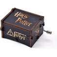 thumbnail image 2 of Para caja de música temática de Harry Potter, regalo clásico vintage con caja de música decorativa de madera (negro), 2 of 5