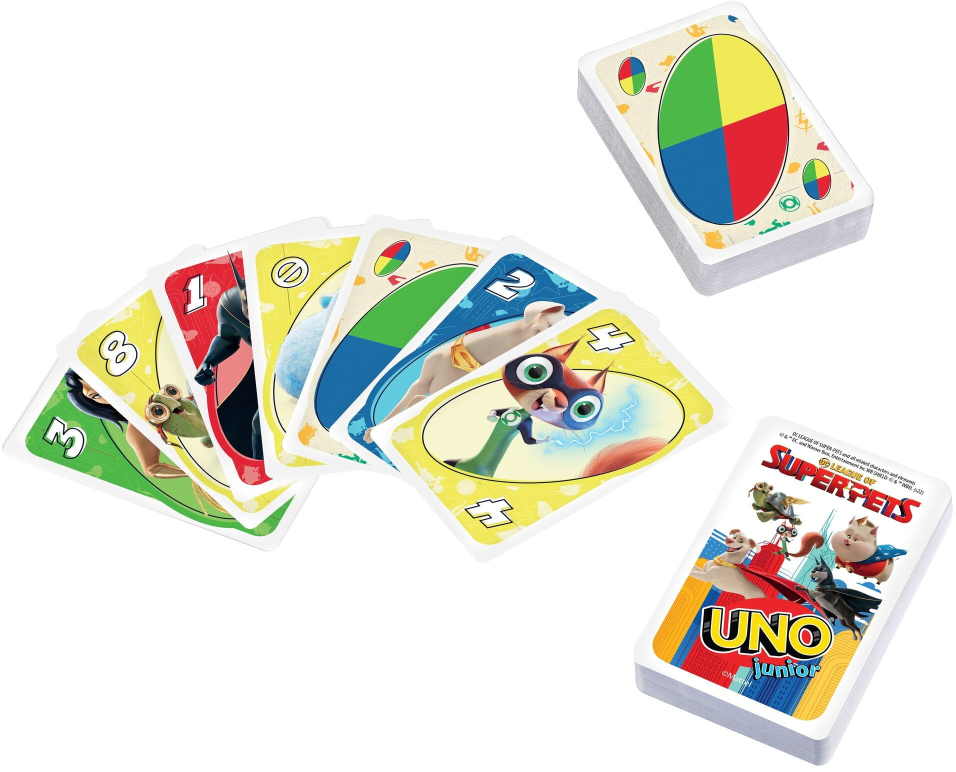 ​UNO Junior Card Game for Kids with Simple Rules & Animal Matching for 2-4  Players