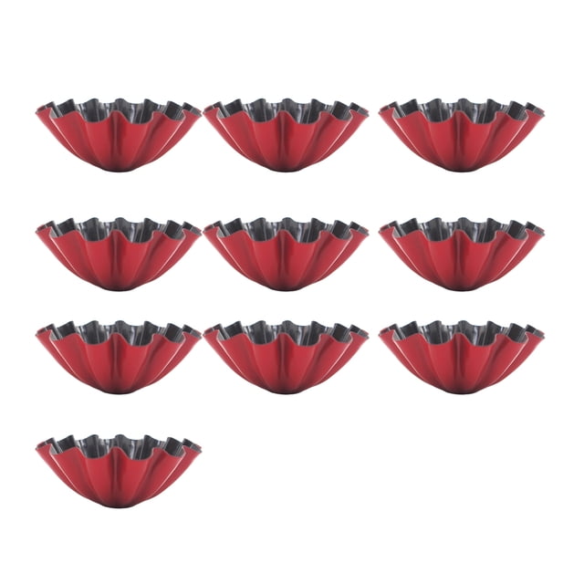 Yuarrent Molde para tarta de huevo de acero al carbono de 10 piezas Herramientas y accesorios para hornear Tipo 6 Yuarrent HA084528-06