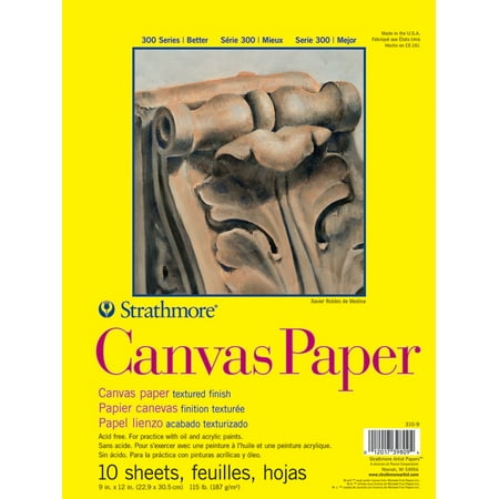 UPC: 0012017398094 | Strathmore Canvas Paper Pad  300 Series  10 Sheets  9  x 12