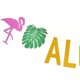 thumbnail image 2 of KAKOWELY 1 juego de pancartas ALOHA Flamingo Monstera, suministros de fiesta, decoraciones para fiesta hawaiana, luau, fiesta tropical de verano (DFQ133 + flamenco + 2 tiras de puntos redondos), 2 of 4