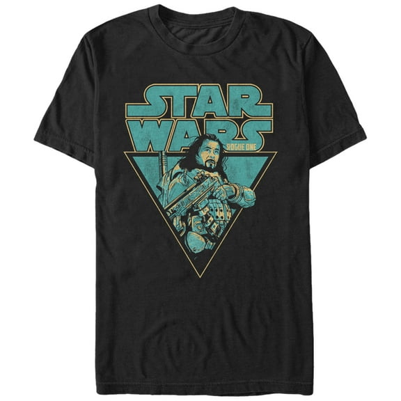 Men's Star Wars Rogue One Retro Baze Portrait Graphic Tee Black 4X Large