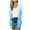 Light Blue, variant on Joau Women's Casual Lightweight Open Front Cardigans 3/4 Ruffle Sleeve Button Down Sweater Cardigan Casual Soft Drape Fall Cardigan Elegant Shrugs for Women