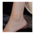 thumbnail image 4 of Tobillera con colgante, cadena de tobillo personalizada, cadena de pierna de acero inoxidable, anillo de pie de moda, cadena de pie para mujer, 4 of 5