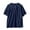 Summer Tops Navy, variant on Womens Cotton Linen Summer Tops, Short Sleeve Shirts for Women Casual Loose Fit Solid Color Pleated Crewneck Dressy Blouses