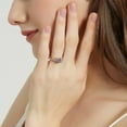 thumbnail image 6 of BERRICLE Sterling Silver 3-Stone Purple Princess Cut Cubic Zirconia CZ Fashion Anniversary Ring for Women, Rhodium Plated 1.2 Carat Size 5, 6 of 9