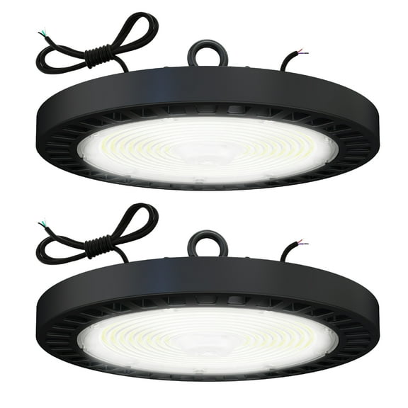 Sunco UFO LED High Bay Light, Lighting for Warehouse, 5000K Daylight, 240W, 34000 LM, 100-277V, Dimmable 0-10V, IP65 Waterproof Weatherproof, Super Bright, UL 2 Pack.