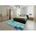 thumbnail image 4 of Ahgly Company Indoor Rectangle Patterned Deep-Sea Green Area Rugs, 2' x 3', 4 of 6