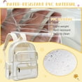 thumbnail image 6 of Tinyat Clear Backpack for Women Large Capacity Bookbag Waterproof PVC Shoulder Bag with Adjustable straps for College and Travel, 6 of 7
