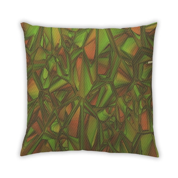 Ahgly Company Outdoor Square Contemporary Throw Pillow, 18 inch by 18 inch